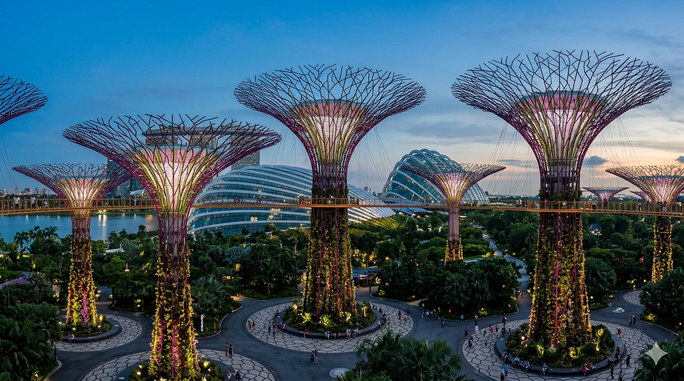 A Walking Guide Through Gardens by the Bay and Marina Bay